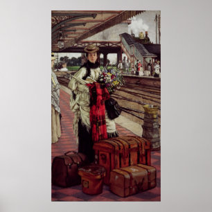 Poster James Tissot Waiting at the Station