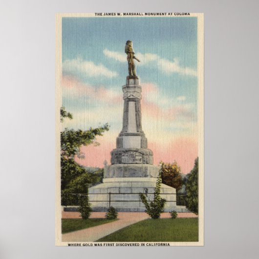 Poster James W. Marshall Monument Vue n° 1 (Devant)