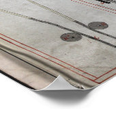 Poster James Watt Moteur à vapeur (Coin)