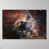 Poster James Webb Tarantula Nebula Hi-Res Image 2022 (Devant)