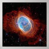 Poster James Webb Télescope Spatial Anneau Sud Nebula (Devant)