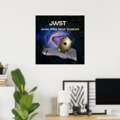 Poster James Webb Télescope spatial JWST (Bureau à domicile)