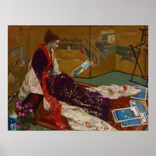 Poster James Whistler - Caprice en pourpre et or (Devant)