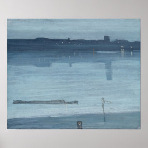 Poster James Whistler - Nocturne : Chelsea