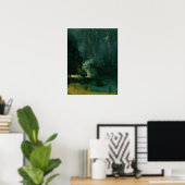 Poster James Whistler - Nocturne en noir et or (Bureau à domicile)