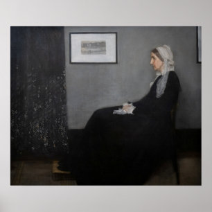 Poster James Whistler - Portrait de la mère de l'artiste