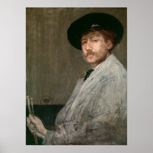 Poster James Whistler - Portrait du peintre