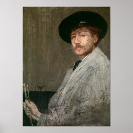 Poster James Whistler - Portrait du peintre (Devant)