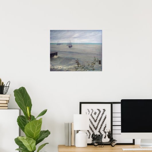 Poster James Whistler - Symphonie en gris et vert (Bureau à domicile)