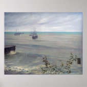 Poster James Whistler - Symphonie en gris et vert (Devant)