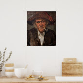 Poster James Whistler - Un homme fume un tuyau (Cuisine)