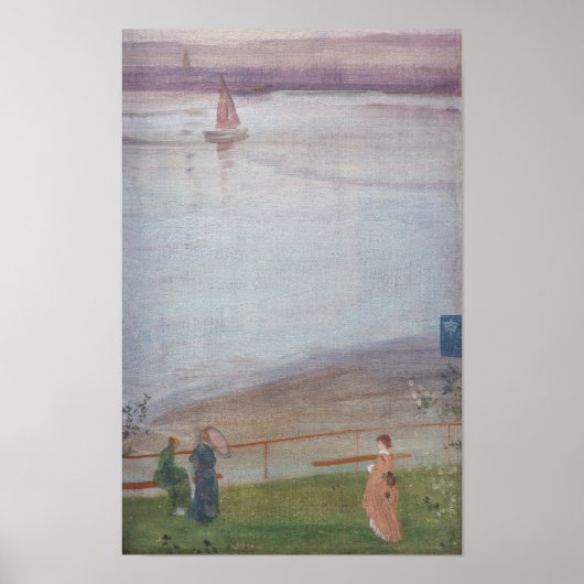 Poster James Whistler - Variations en violet et vert (Devant)
