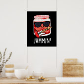 Poster Jammin Funny Rocker Jam Pun (Cuisine)