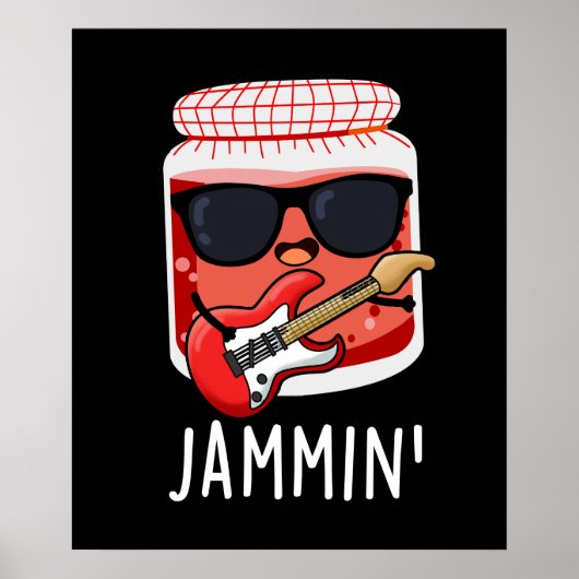 Poster Jammin Funny Rocker Jam Pun (Devant)