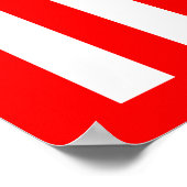 Poster Jammu Cachemire, drapeau de l'Inde (Coin)