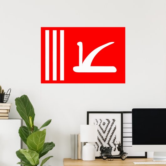 Poster Jammu Cachemire, drapeau de l'Inde (Bureau à domicile)