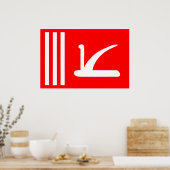 Poster Jammu Cachemire, drapeau de l'Inde (Cuisine)