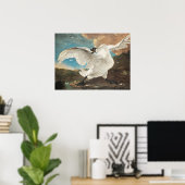 Poster Jan Asselijn Le Prin De Peinture De Cygne Menacé (Bureau à domicile)