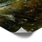 Poster Jan Brueghel l'Ancien - L'entrée des animaux (Coin)