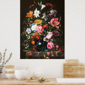 Poster Jan Davidsz de Heem,  Vase de Fleurs, 1670 (Cuisine)