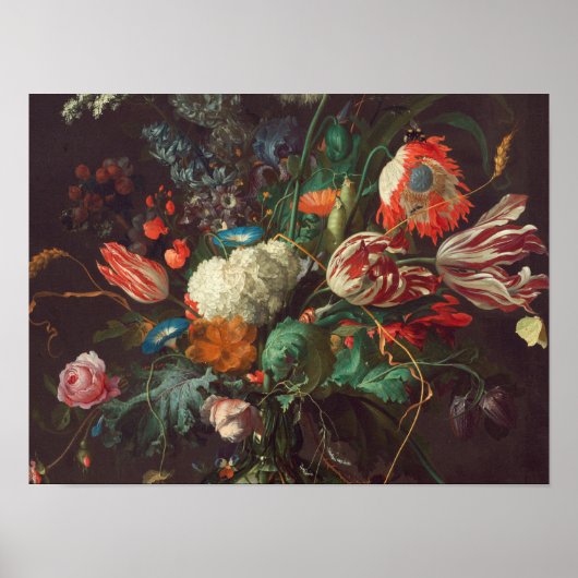 Poster Jan Davidsz De Heem - vase Of Flowers (Devant)
