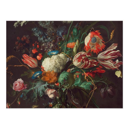 Poster Jan Davidsz De Heem - vase Of Flowers (Devant)