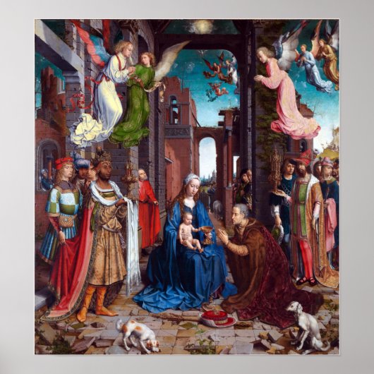 Poster Jan Gossaert Adoration of the Magi (Devant)