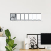 Poster JAN-JUN employé du mois affichage photo (Bureau à domicile)