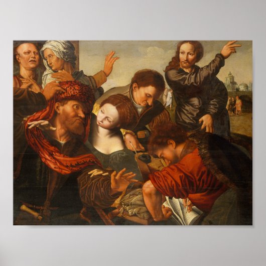Poster Jan Sanders van Hemessen - L'appel de Matthew (Devant)