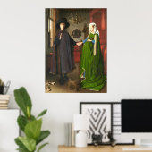 Poster Jan van Eyck Arnolfini Portrait (Bureau à domicile)