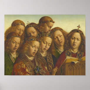 Poster Jan van Eyck Singing angels Gand CC0062