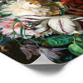 Poster Jan Van Huysum - Bouquet De Fleurs Dans Une Urne (Coin)