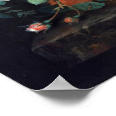 Poster Jan van Huysum Still Life with Flowers and Fruit (Coin)