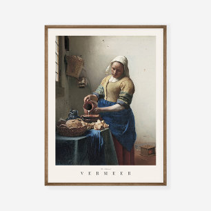 Poster Jan Vermeer Milkmaid Art Exposition Imprimer