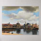 Poster Jan Vermeer - Vue sur Delft (Devant)