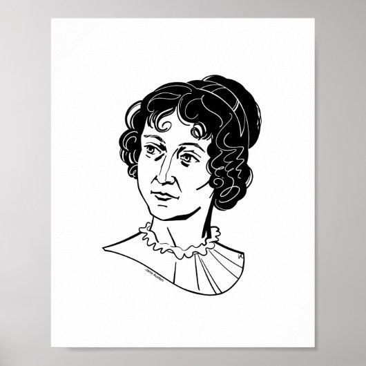 Poster Jane Austen (Devant)