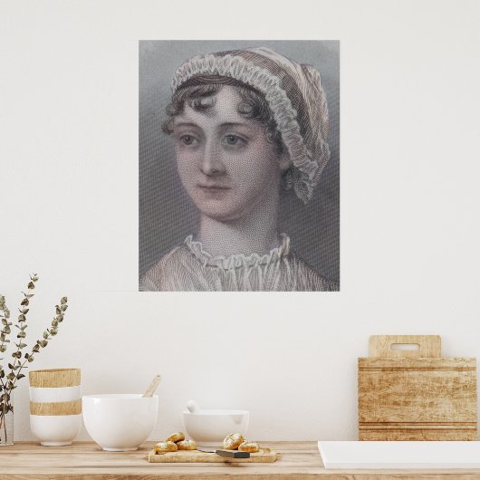 Poster Jane Austen - Auteur (Cuisine)