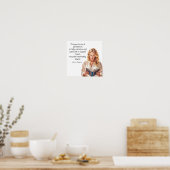 Poster Jane Austen cite... intolérablement stupide (Cuisine)