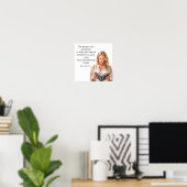 Poster Jane Austen cite... intolérablement stupide (Bureau à domicile)