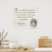 Poster Jane Austen Fierté et préjugés Citation de la téna (Cuisine)