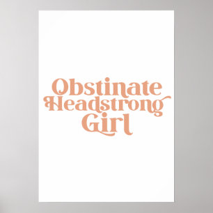 Poster Jane Austen Fille Têtue Et Volontaire