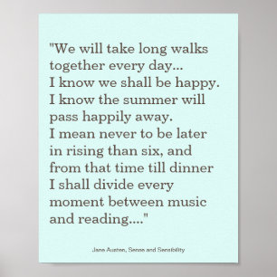 Poster Jane Austen Lecture et musique