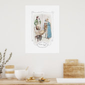 Poster Jane Austen Mansfield Park Illustration Imprimer (Cuisine)