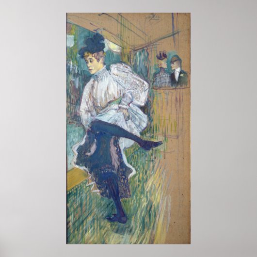 Poster Jane Avril Dancing, c.1892 (Devant)