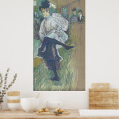 Poster Jane Avril Danser Henri Toulouse-Lautrec Canvas (Cuisine)