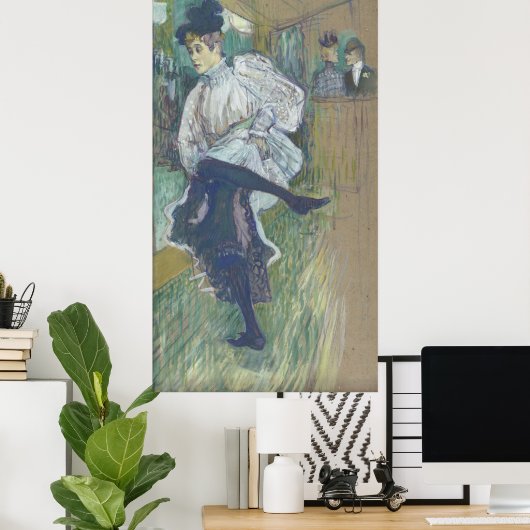 Poster Jane Avril Danser Henri Toulouse-Lautrec Canvas (Bureau à domicile)