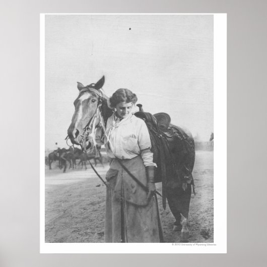 Poster Jane Bernoudi et son cheval (Devant)