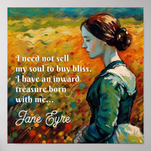 Poster Jane Eyre Cite Monet Style Peinture