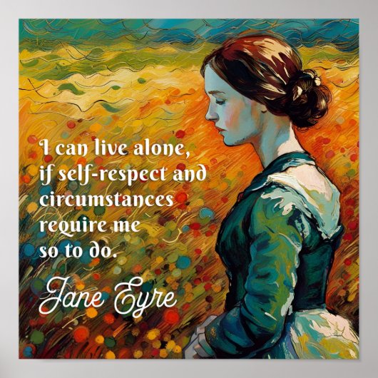 Poster Jane Eyre Cite Monet Style Peinture (Devant)