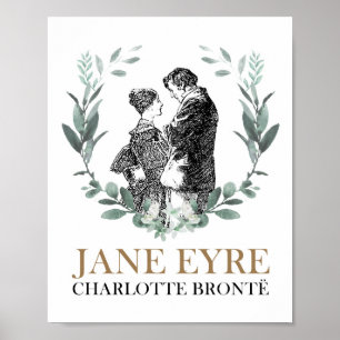 Poster Jane Eyre et Edward Rochester avec Wreath
